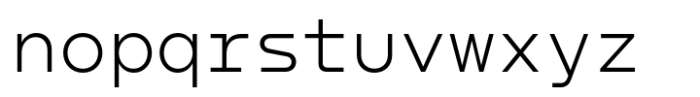 Nekst Mono Light Font LOWERCASE