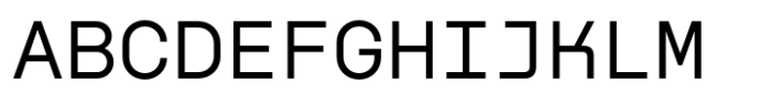 Nekst Mono Regular Font UPPERCASE