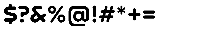 Nekst Rounded Bold Font OTHER CHARS