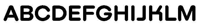 Nekst Rounded Bold Font UPPERCASE