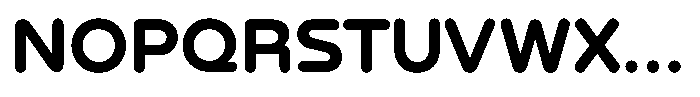 Nekst Rounded Bold Font UPPERCASE