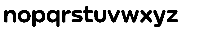 Nekst Rounded Bold Font LOWERCASE