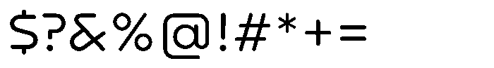 Nekst Rounded Regular Font OTHER CHARS