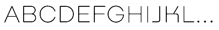 Nekst Rounded Thin Font UPPERCASE