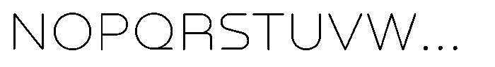 Nekst Rounded Thin Font UPPERCASE