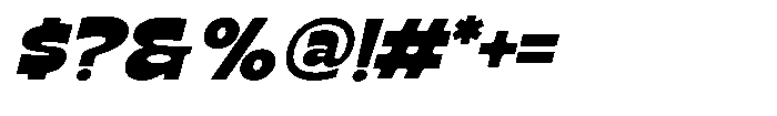 Nekta Oblique Font OTHER CHARS