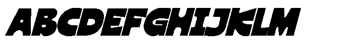 Nekta Oblique Font UPPERCASE