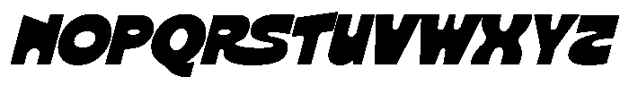 Nekta Oblique Font UPPERCASE