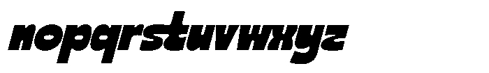 Nekta Oblique Font LOWERCASE