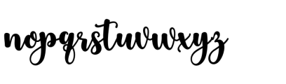 Nela neta script 1 Regular Font LOWERCASE