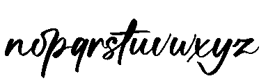Nelagone Marker Font LOWERCASE