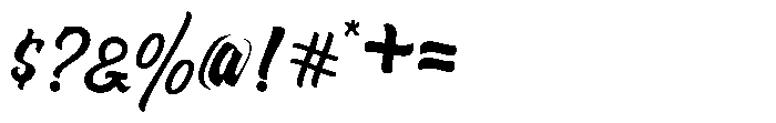 Nelda Script Font OTHER CHARS