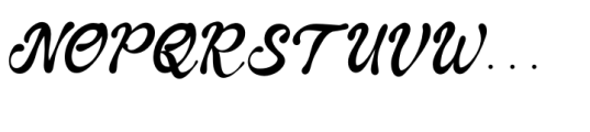 Nelistia Dellasty Regular Font UPPERCASE