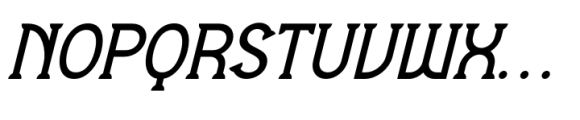 Nema Italic Font UPPERCASE