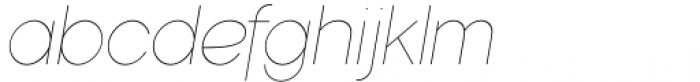 Nemorosa Thin Italic Font LOWERCASE