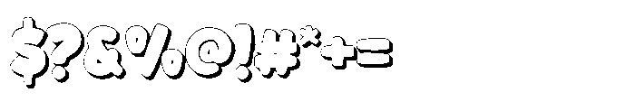 Nemu Ontain Extrude Font OTHER CHARS