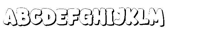 Nemu Ontain Extrude Font UPPERCASE