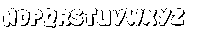 Nemu Ontain Extrude Font UPPERCASE