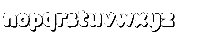 Nemu Ontain Extrude Font LOWERCASE