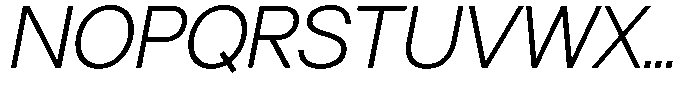 Neo Forma Sans Italic Font UPPERCASE