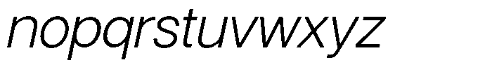 Neo Forma Sans Italic Font LOWERCASE