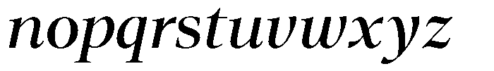 Neo Forma Serif Bold Italic Font LOWERCASE