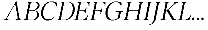 Neo Forma Serif Italic Font UPPERCASE