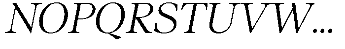 Neo Forma Serif Italic Font UPPERCASE