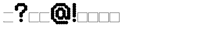 Neo Geo Black Ball Font OTHER CHARS