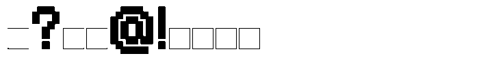 Neo Geo Black Square Font OTHER CHARS