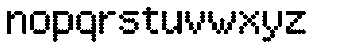 Neo Geo Mid Ball Font LOWERCASE