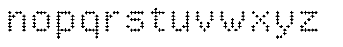 Neo Geo Mid Star Font LOWERCASE