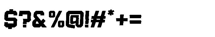 Neo Glitch Font OTHER CHARS
