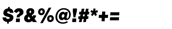 Neo Grotesk Black Oblique Font OTHER CHARS