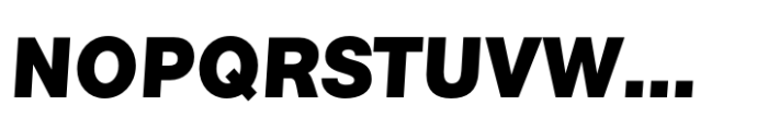 Neo Grotesk Black Oblique Font UPPERCASE
