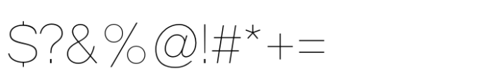 Neo Grotesk Thin Font OTHER CHARS