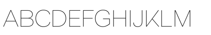 Neo Grotesk Thin Font UPPERCASE