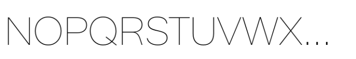 Neo Grotesk Thin Font UPPERCASE