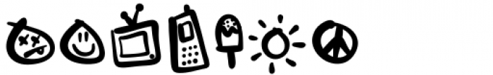 Neo Retro Icons Font LOWERCASE