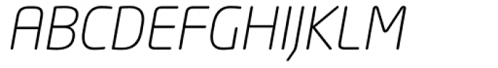 Neo Tech Light Italic Font UPPERCASE