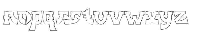 Neo mameo Outline Font LOWERCASE