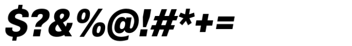 NeoGram Bold Semi Condensed Oblique Font OTHER CHARS