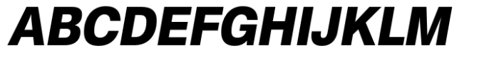 NeoGram Bold Semi Condensed Oblique Font UPPERCASE