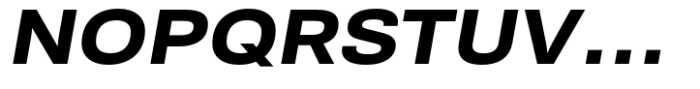 NeoGram Bold Wide Oblique Font UPPERCASE