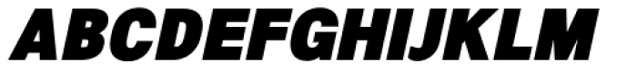 NeoGram Condensed Black Italic Font UPPERCASE