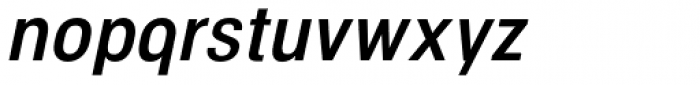 NeoGram Condensed DemiBold Italic Font LOWERCASE