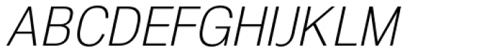 NeoGram Condensed Light Italic Font UPPERCASE