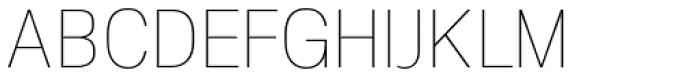 NeoGram Condensed UltraLight Font UPPERCASE