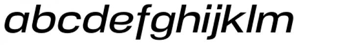 NeoGram Extended DemiBold Italic Font LOWERCASE