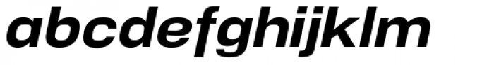 NeoGram Extended ExtraBold Italic Font LOWERCASE